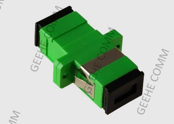 Couleur verte de Sc RPA de mode unitaire de fibre d'adaptateur recto de câble optique