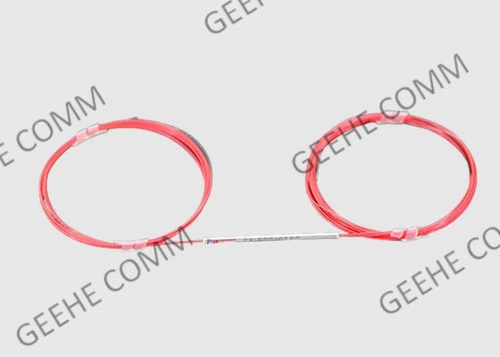 1x2 met en communication le tube 900um lâche a fondu la longueur nue de fibre de la fibre 1m de la veste SMF28e de WDM