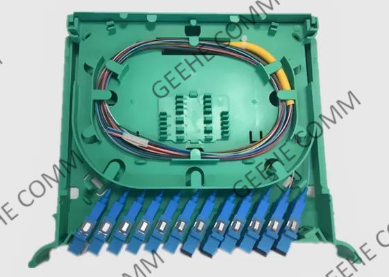 Bâti de support optique du diviseur 0.9mm de PLC de fibre de noyaux de la sortance 12 de Sc UPC de mode unitaire