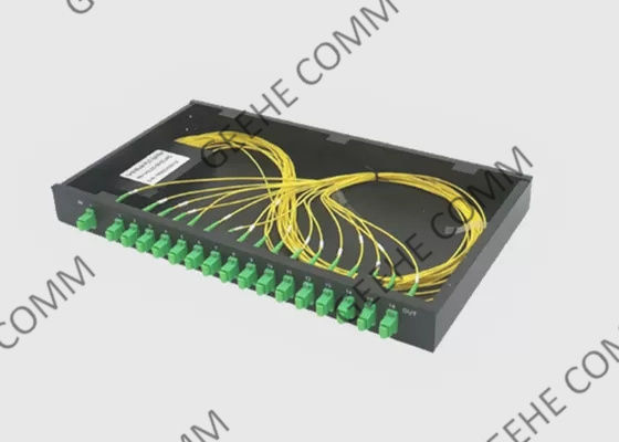 Diviseur optique de PLC de fibre du bâti de support 1×16 1U SC/APC