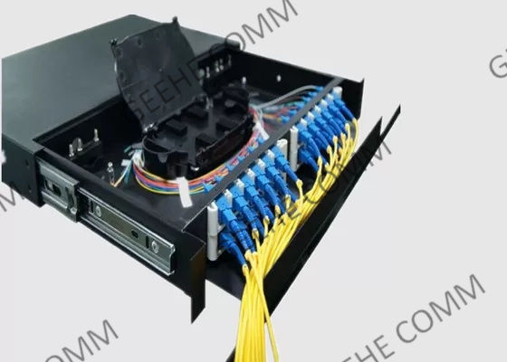 12 tableau de connexions de fibre optique gauche de SC/UPC LC/UPC