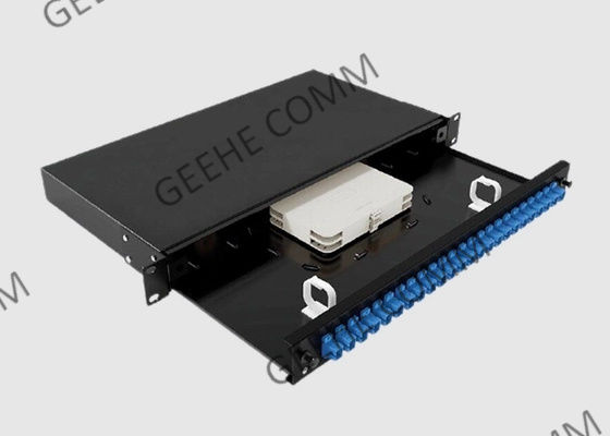 19" adaptateurs duplex optiques de SM de port montés par support du tableau de connexions de fibre 24