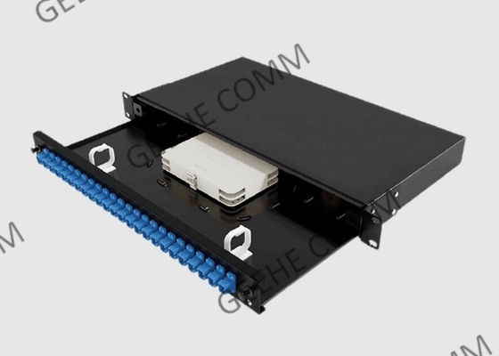 19" adaptateurs duplex optiques de SM de port montés par support du tableau de connexions de fibre 24