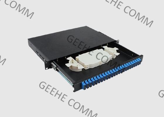 Adaptateur recto de Sc/PC de 19 de pouce 1U de support de bâti du tableau de connexions 24 millimètres de port