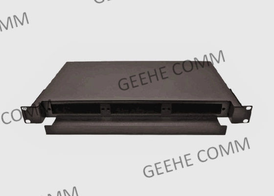 24 plaques avant gauches vide de tableau de connexions de St de fibre du simplex 24