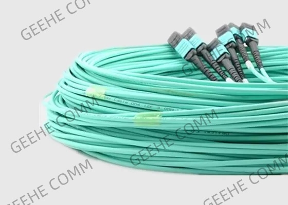 8 noyau à plusieurs modes de fonctionnement 100G OM4 10m MPO au câble de fibre de MPO