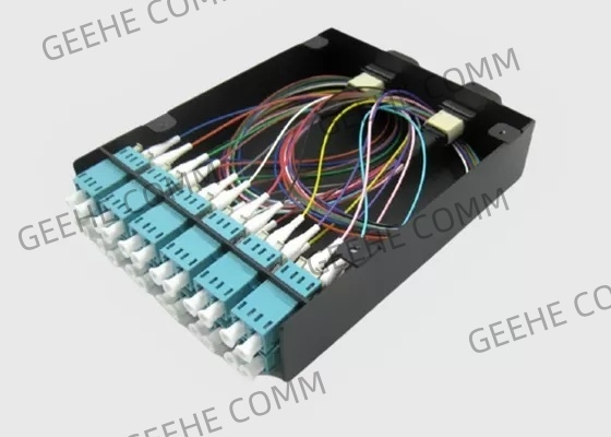 Cassette optique d'échange de fibre de duplex du câble 12×LC d'évasion de fibre de MTP/MPO