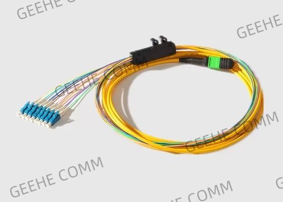 Mode unitaire 2.0MM 40G MPO au câble d'évasion de fibre de 8 X LC