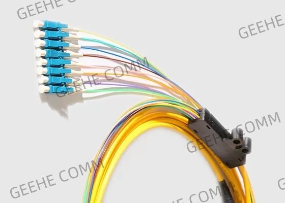 Mode unitaire 2.0MM 40G MPO au câble d'évasion de fibre de 8 X LC