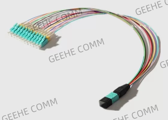 Le mode multi 12 creuse 0.9mm MPO au câble d'évasion de LC