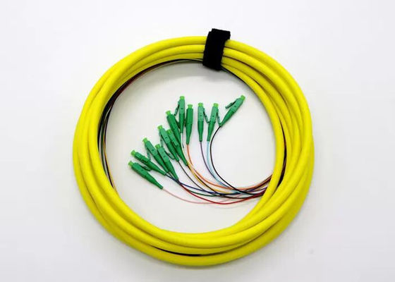 12 tresse optique standard de fibre du support OS2 LC RPA 9/125μm