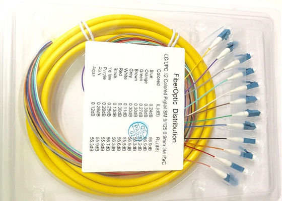 12 tresse optique standard de fibre du support OS2 LC RPA 9/125μm