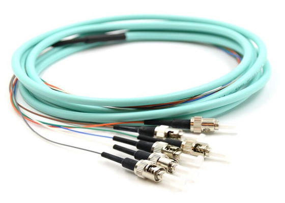 Mode unitaire 9/125um 3M Fiber Optic Pigtail de St UPC de 6 noyaux