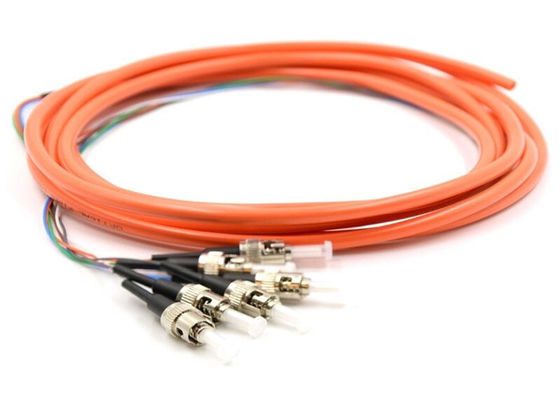 Mode unitaire 9/125um 3M Fiber Optic Pigtail de St UPC de 6 noyaux