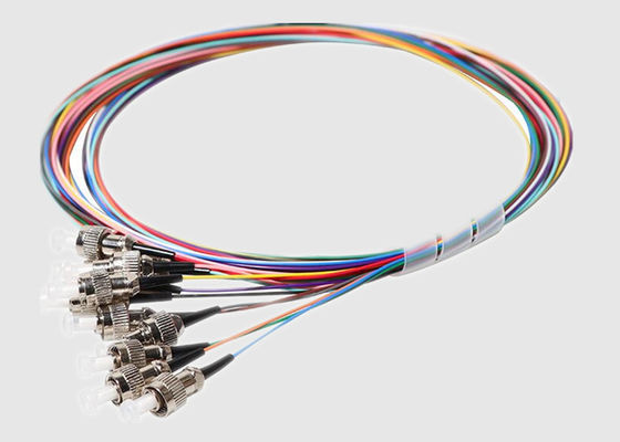 12 la couleur de la fibre 12 éventent le tresse de FC 2M Single Mode Fiber