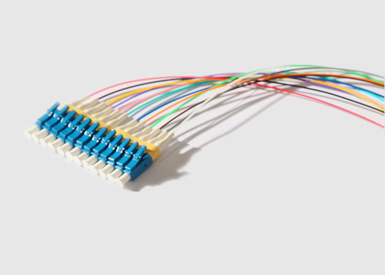 corde de correction optique unitaire des noyaux MPO To12 LC du mode 12 de 0.9mm