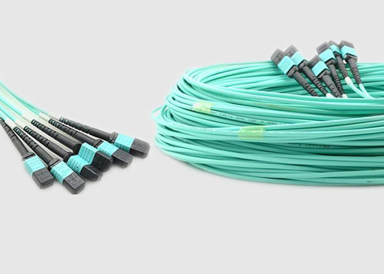 8 noyau à plusieurs modes de fonctionnement 100G OM4 10m MPO au câble de fibre de MPO