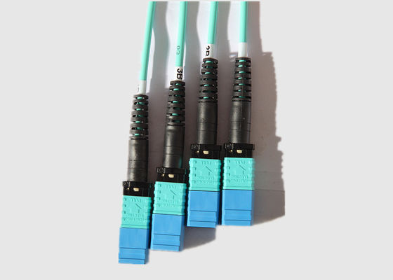8 noyau à plusieurs modes de fonctionnement 100G OM4 10m MPO au câble de fibre de MPO