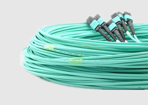 8 noyau à plusieurs modes de fonctionnement 100G OM4 10m MPO au câble de fibre de MPO