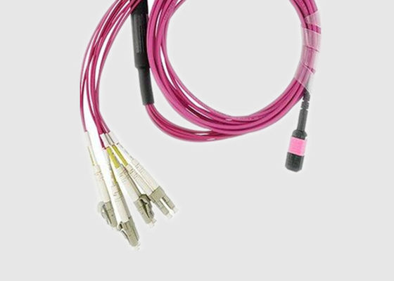 Noyaux multi OM3 2.0mm MPO du tronc 8 au câble d'évasion de LC