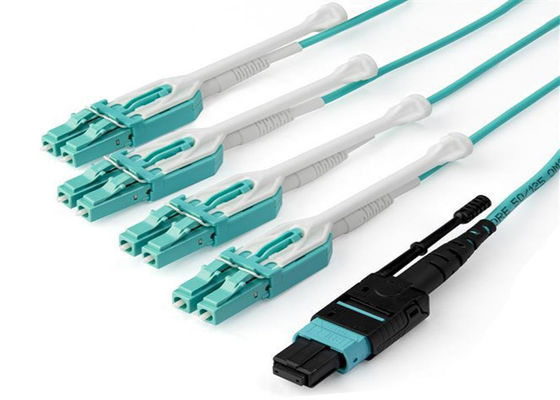 MPO à 4 x 4 câble de fibre du duplex MPO de LC 16F 100G 400G