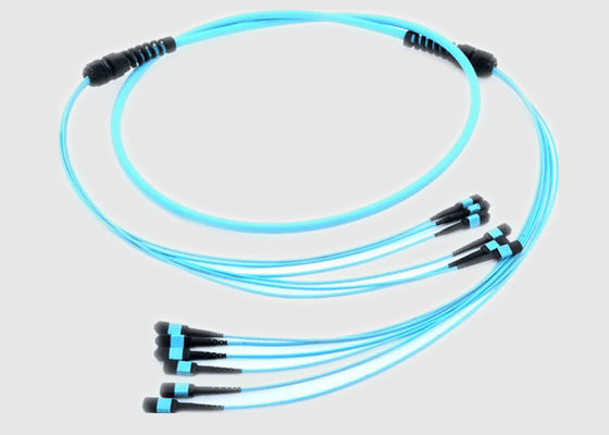 Câble de fibre de la canalisation verticale OFNR 2.0mm 1m MPO de mode unitaire