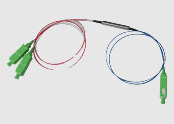 3 isolant optique de fibre des ports 980nm 850nm 1x2 pour le réseau