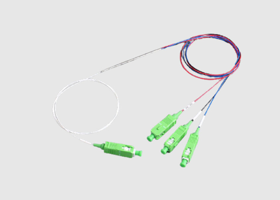 Coupleur fondu en acier de fibre de mode unitaire de coupleur de câble optique de fibre du tube 1 à 3