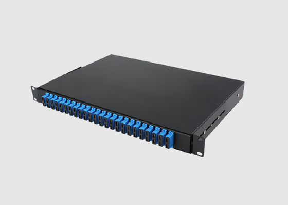 Adaptateur recto de Sc/PC de 19 de pouce 1U de support de bâti du tableau de connexions 24 millimètres de port